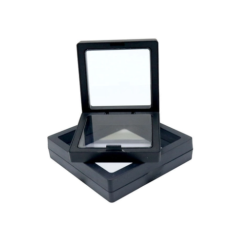 Transparent PE Film Floating Jewelry Display Box Plastic Anti-Oxidation Jewelry Storage Case For Earring Ring Bangle