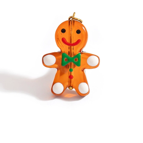 Weihnachten Glas Lampwork Charms Für DIY Schmuckherstellung Edelstahl Halskette Armband Lebkuchenmann Weihnachtsmann Baum Anhänger