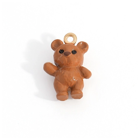 Cute Cartoon Alloy Enamel Pendants For DIY Jewelry Making Colorful Animal Food Bear Cake Flower Charms For Necklace Bracelet Accessories