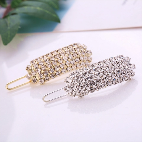 Elegant Alloy Rhinestone Bow Hair Clips For Women Gold Silver Plated Butterfly Star Music Note Hair Styling Accessories