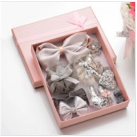 Korean Style Elegant Fabric Bow Hair Clip With Gold Metal Pendant Sweet Daily Barrette For Women Hair Styling Accessory