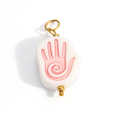 Roestvrijstalen DIY Sieraden Hanger Accessoires Hamsa Hand Zeester Bloem Schedel Kameel Geschilderde Charms Voor Ketting Armband Maken