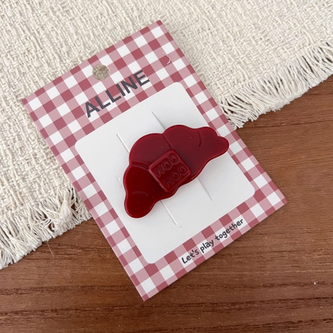 Pinces à Cheveux en Acétate Femmes Nœud Chien Croissant Forme Barrettes Latérales Mode Rétro Accessoires de Coiffure Cadeau