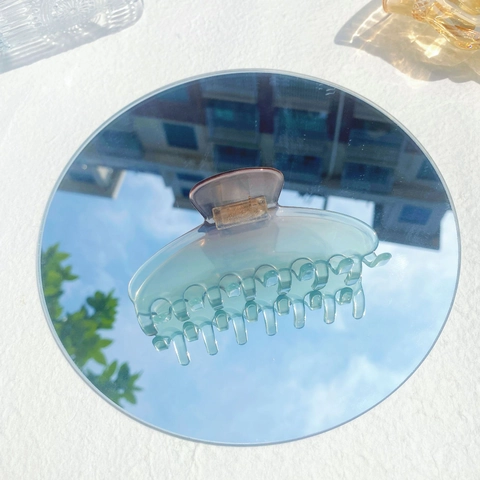 Large Gradient Acetate Hair Claw Clip Transparent Jelly Color Shark Clip For Women Girls Simple Vintage Hair Accessories