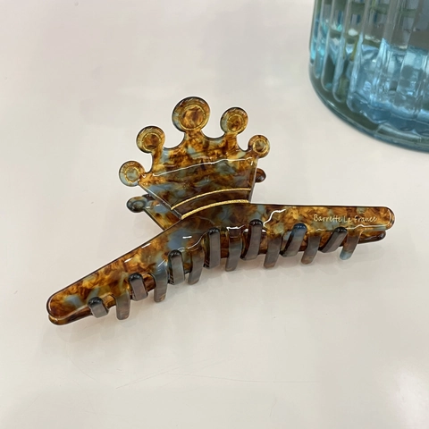 Vintage Acetate Flower Crown Mouse Head Shape Hair Claw Clip Tortoiseshell Marbling Large Small Hair Accessory For Women