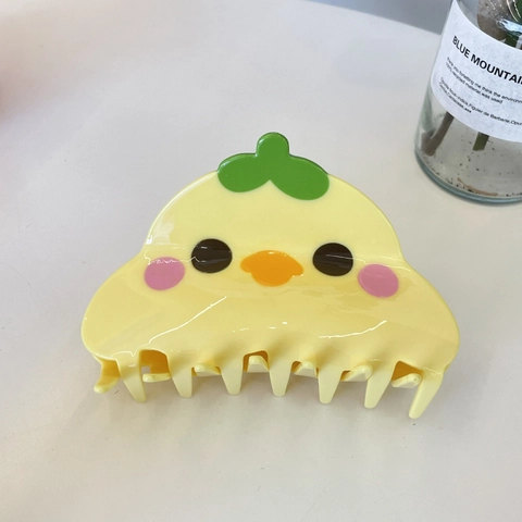 Cartoon Animal Hair Claw Clip Acetate Large Shark Clip Duck Frog Shaped Hair Accessory For Women Girls Cute Candy Color Headwear