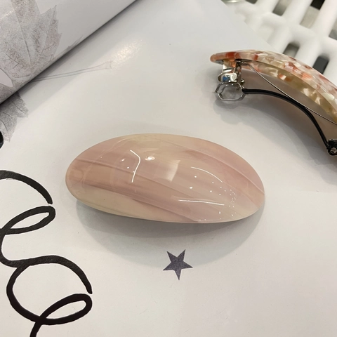 Elegant Oval Acetate Hair Clip Korean Minimalist Marble Tortoise Shell Spring Clip Handmade Hair Accessories For Women Daily Party