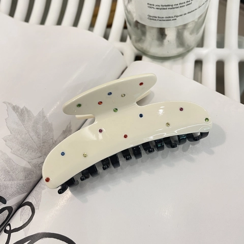 Haarklammer Aus Zelluloseacetat Mit Buntem Strass Geometrisch Rutschfest Starker Halt Haargreifer Damen Eleganter Haarschmuck