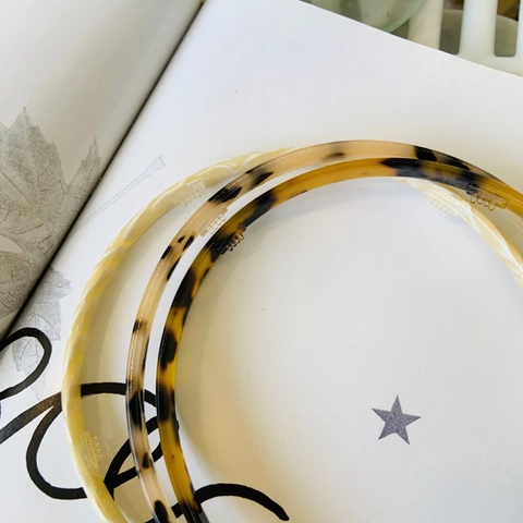 Diadema Vintage de Acetato Leopardo Carey para Mujer Diadema Estrecha Minimalista de Alta Gama Accesorio para el Cabello para Niñas