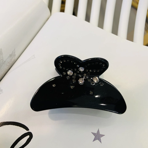 Pinza per Capelli a Farfalla in Acetato di Cellulosa Dolce Con Strass a Fiocco di Neve Eleganti Accessori per Capelli Donna