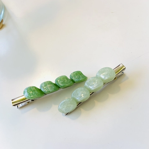 Sweet Resin Marble Texture Hair Clips For Women Elegant Alloy Duckbill Clips Irregular Square Beads Candy Color Headwear Fashion Hair Accessories