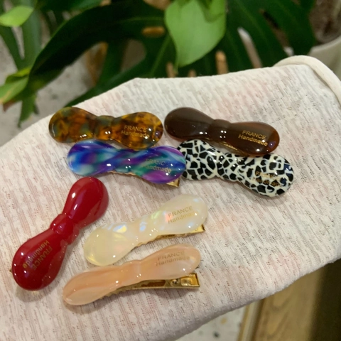 Handgefertigte Acetat Schleife Haarklammer Koreanischer Stil Kleine Entenschnabelklemme Französische Seitenhaarnadeln Süßer Kopfschmuck Damen