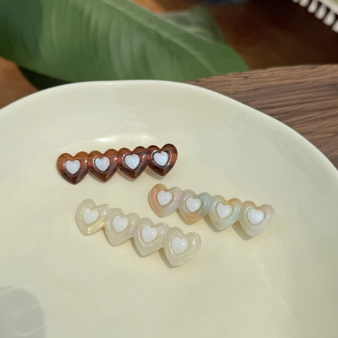 Herzform Essigsäure Entenschnabelklemme Bunte Glitzer Pailletten Haarschmuck Für Damen Mädchen Koreanischen Stil Haarspangen