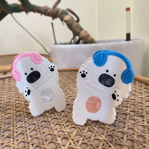 Süßer Cartoon Hund Mit Kopfhörern Acetat Haarklammer Süßes Tierform Haarstyling Zubehör Für Damen Mädchen Täglicher Gebrauch Rutschfeste Haarklammer