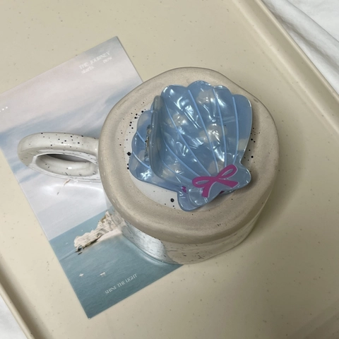 Pinzas para el Cabello de Acetato Tema Marino Delfín Concha Lazo Dulces Accesorios para el Cabello para Mujer Vacaciones