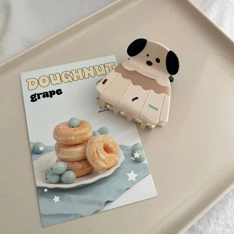 Dolce Molletta per Capelli a Forma di Cane Cupcake in Acetato 3D Animale Accessori per Capelli per Donna Ragazza