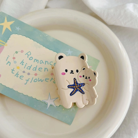 Linda Pinza de Garra de Acetato con Forma de Animal Dibujos Animados Koala Gato Oso Corgi Accesorios para el Cabello
