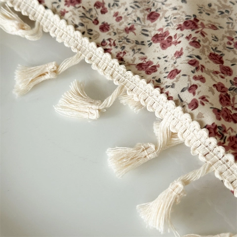 Foulard a Triangolo con Nappa e Elastico per Capelli in Tessuto a Fiori con Bordo in Pizzo Bohemian Accessori per Capelli da Donna