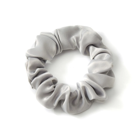 Minimalist Satin Scrunchies For Women High Elasticity Pleated Hair Tie Elegant Solid Color Hair Accessories Daily Commute