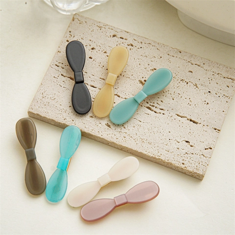 Eleganter Acetat Bogen Haarschnitt Mit Süßem Schleifen Design Entenschnabel Klammer Für Damen Tägliches Styling Korea Stil