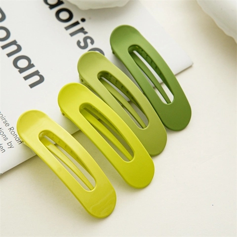Mollette Per Capelli A Fiore Verde Opaco In Resina Accessori Per Capelli Floreali Per Donna Per Decorazione Quotidiana