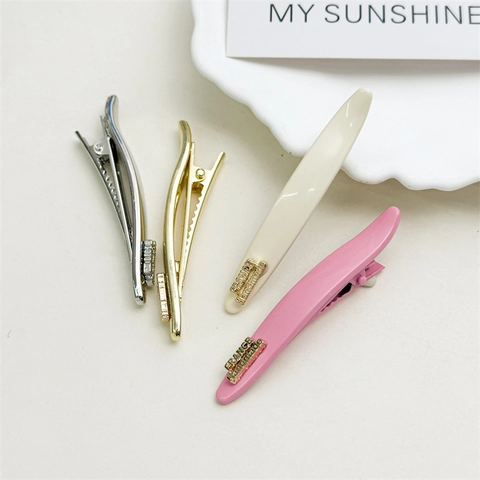 Pinza para el Cabello de Metal Minimalista para Mujer Estilo Vintage Francés Aleación Accesorios Elegantes
