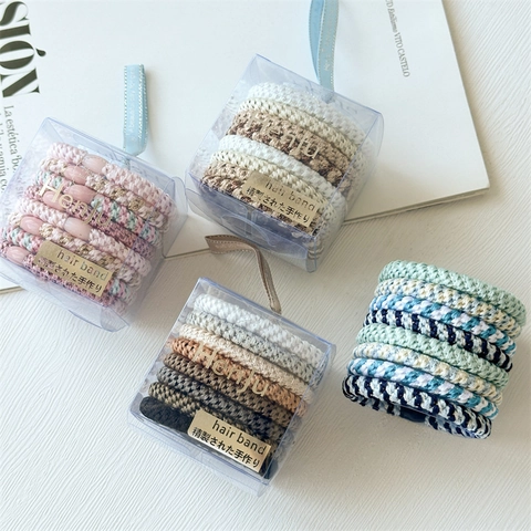 Braided Hair Ties Assorted Colors Elastic Spiral Texture Headbands For Women Girls Daily Styling Fresh Literary Accessories