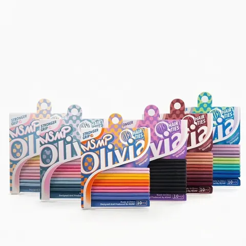 MSMP Olivia Elastici per Capelli Senza Cuciture Alta Elasticità Colorati Presa Più Forte Supporto per Coda Donna
