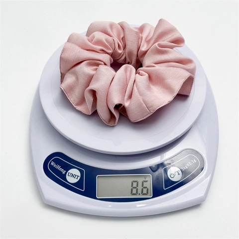 Elegant Solid Color Cloth Large Scrunchie Elastic Hair Tie For Women Girls Aesthetic Pleated Hair Band Hair Accessory