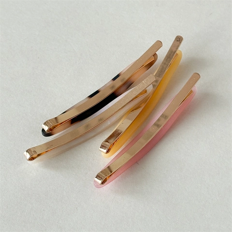 Barrette Capelli in Lega di Acetato Vintage Francese Minimalista Tartarugato Pince Per Frangia Donna Accessori Per Acconciature