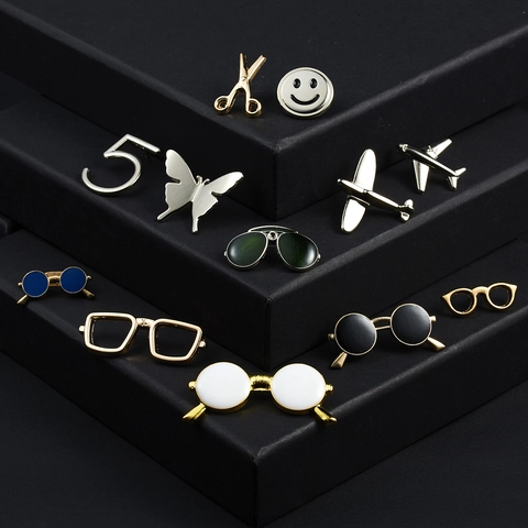 Spilla da Aereo in Lega Semplice alla Moda Spilla da Bavero Creativa a Forma di Farfalla con Forbici Ornamento Decorativo per il Petto per Regalo Quotidiano Unisex