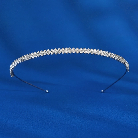 Eleganter Strass Haarreif Silber Legierung Haarreifen Funkelnder Kopfschmuck Für Damen Hochzeit Bankett Party Alltag Accessoires