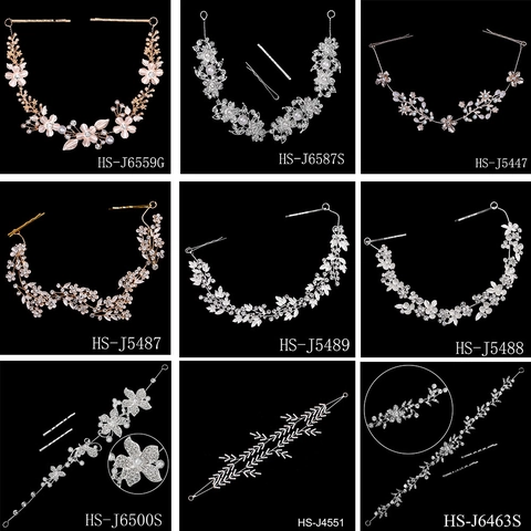Western Style Bridal Hairband Alloy Rhinestone Floral Headpiece Wedding Party Photography Elegant Women Hair Accessories
