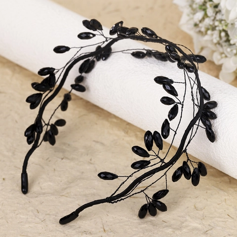 Handgefertigt Künstlicher Kristall Braut Haarreif Vintage Ast Design Legierung Haarband Für Damen Hochzeit Party Kopfschmuck