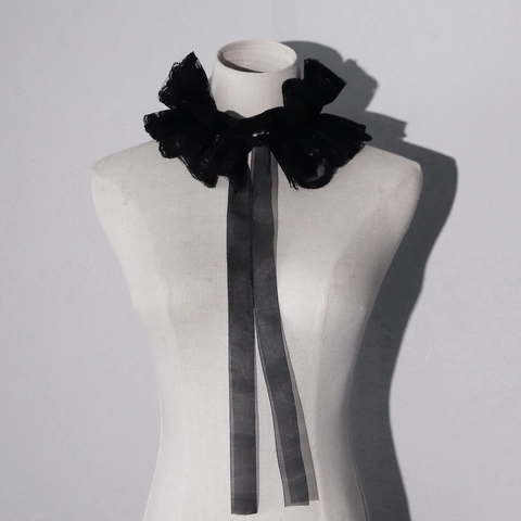 Ruffled Kant Valse Kraag Voor Vrouwen Halloween Circus Clown Kostuum Feest Podium Performance Kostuum Accessoires