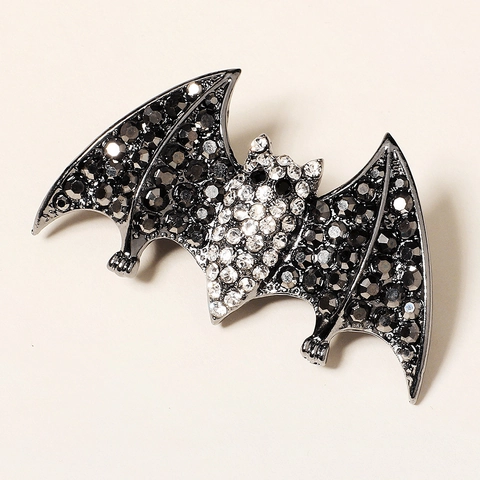 Gothic Legierung Strass Spinne Fledermaus Totenkopf Haarspangen Für Halloween Karneval Party Damen Vintage Gruselig Haarschmuck