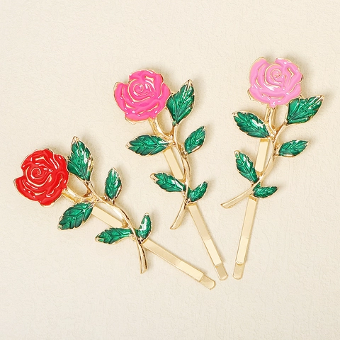 Pinza de Pelo Vintage de Navidad Flor Estrella Luna Aleación Perla Artificial Diamantes de Imitación Esmalte Horquilla Mujer Fiesta Decoración