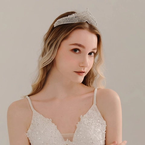Tiara a Corona da Sposa in Stile Egiziano Retro in Lega di Strass Elegante Oro Argento Nero Gioielli da Sposa Accessorio Capelli