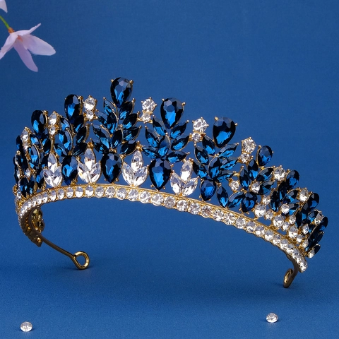Vintage Barock Strass Brautkrone Gold Silber Luxus Tiara Für Damen Hochzeit Bankett Party Haarschmuck Königin König Krone