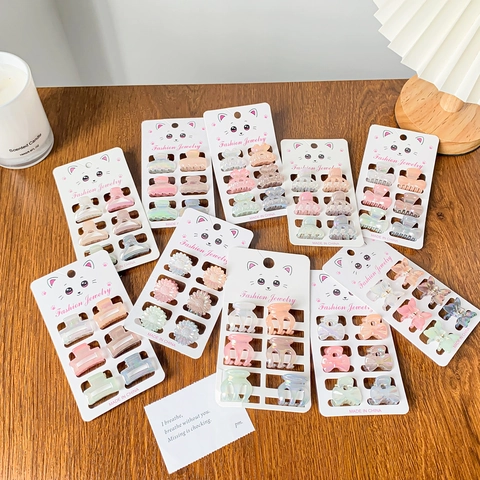 Mini Irisierende Schmetterling Blume Haarkrallen Für Damen Mädchen Süße Bonbonfarben Kleine Haarspangen Prinzessin Haarschmuck