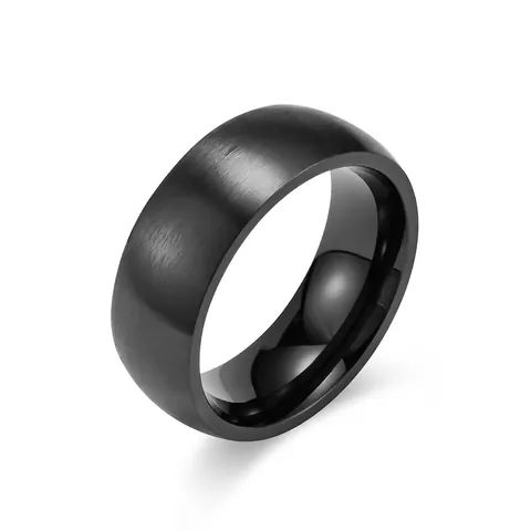 Anillo de Banda de Acero Inoxidable 304 para Hombres Mujeres Mate Cepillado Pulido Espejo Joyería de Moda Minimalista