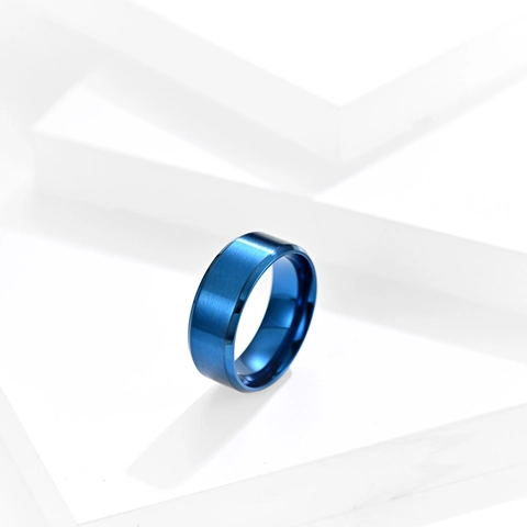 Bague Minimaliste en Acier Inoxydable Brossé Mat pour Hommes Femmes Anneau Poli Haute Brillance Confort Fit Bijoux de Mode Cadeau