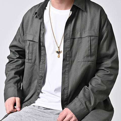 Collier Pendentif Croix en Acier Inoxydable pour Hommes Luke 1:37 Cœur Baseball Basketball Football Ailes Bijoux Religieux