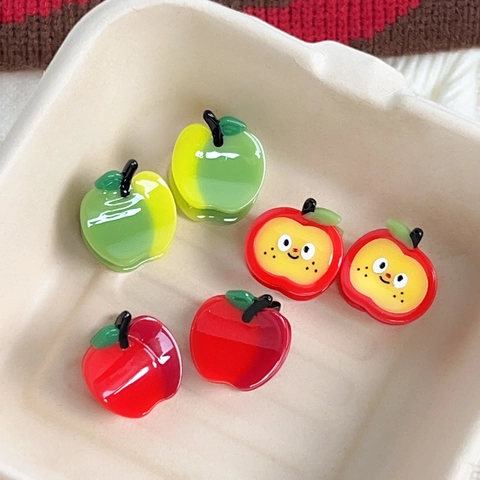 Süße Fruchtform Mini Apfel Haarklammer Acetat Kleine Seitenhaarklammer Für Kinder Mädchen Süße Polierte Haar Accessoires