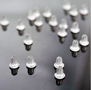 Klare Kunststoff Silikon Ohrringverschlüsse Kugelform Transparente Ohrstecker-Rücken Für DIY Schmuckherstellung Ohrstecker-Rücken Nur
