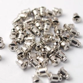 Bullet Shape Metal Earring Back Only Stoppers For Stud Earrings DIY Jewelry Findings Components Gold Silver Accessories