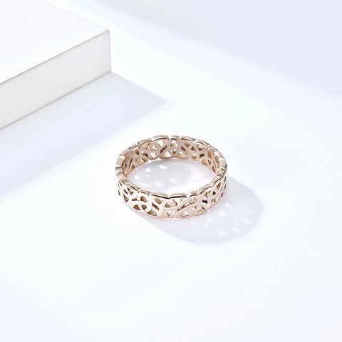 Bague Nordique Viking Nœud Celtique Ajouré Acier Inoxydable Vintage Punk Anneau Bijoux de Doigt Pour Hommes Quotidien