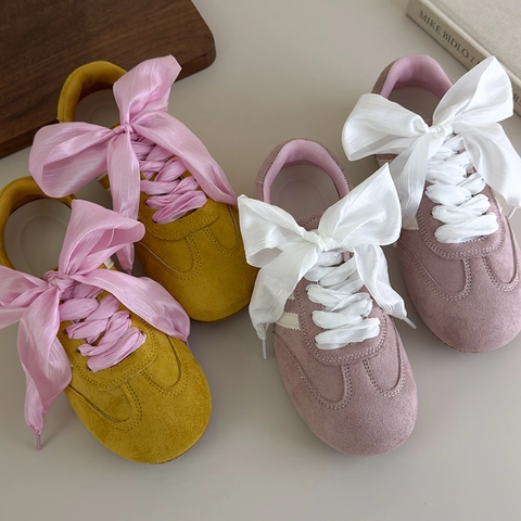 Wide Satin Ribbon Shoelaces French Style Bowknot Shoe Strings For Sneakers Casual Shoes Women Fashion Sweet Chiffon Organza
