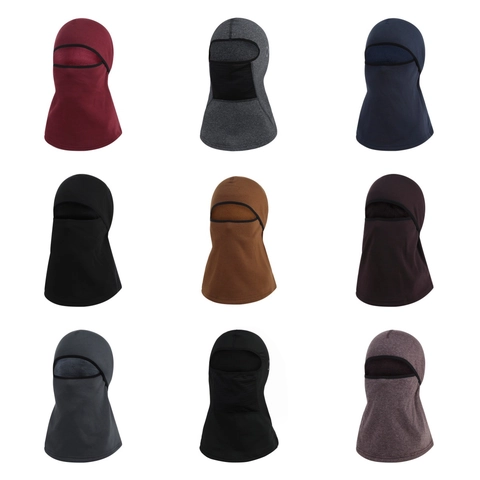 Winter Fleece Bivakmuts Volledig Gezichtsmasker Winddicht Warm Hoofddeksel Fietsen Skiën Helm Liner Voor Mannen Vrouwen Outdoor Nekwarmer