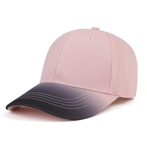 Gradient Baseballkappe Für Damen Herren Polyester Verstellbar Sonnenschutz Gebogene Krempe Sechs Panel Outdoor Sommer Sport Hut